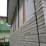 横浜　増築工事　外壁貼り